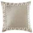 Sand Velvet with Creme Bullion Embroidered Border