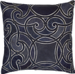 Indigo Velvet with Navy Hide & Indigo Velvet Applique