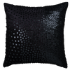 Black Velvet with All-Over Black Leather Squares & Bead